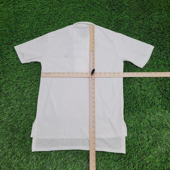 Vintage 80s Jantzen MOD Polo Shirt Small 18x28 White - Picture 6 of 11